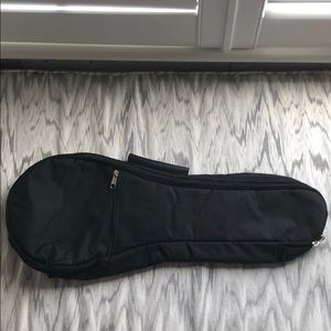 black ukulele case